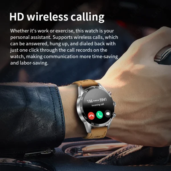 Rugged Military GPS Smart Watch AMOLED HD Screen Heart Rate Bluetooth Call Waterproof Outdoor - Image 3