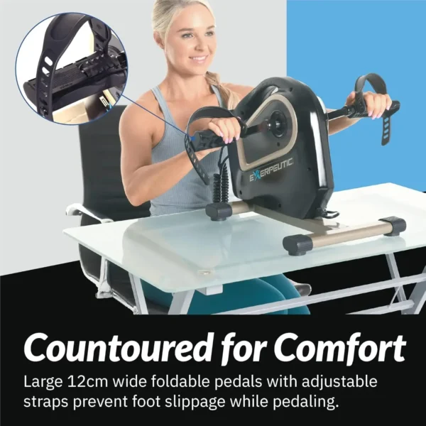 2000M Motorized Under Desk Exercise Bike - Electric Legs and Arms Pedal Exerciser - Fitness Equipment for Home Use - Remote Work - Image 4