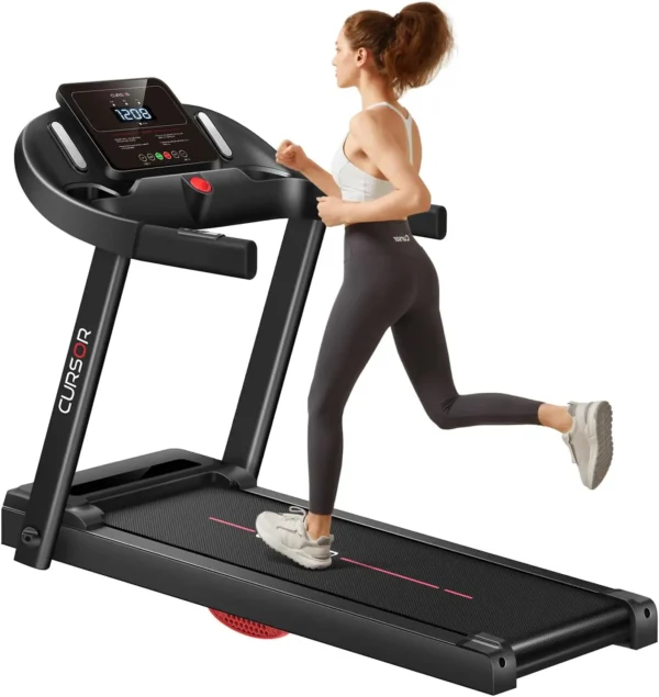 Home Folding Treadmill with Pulse Sensor, 2.5 HP Quiet Brushless