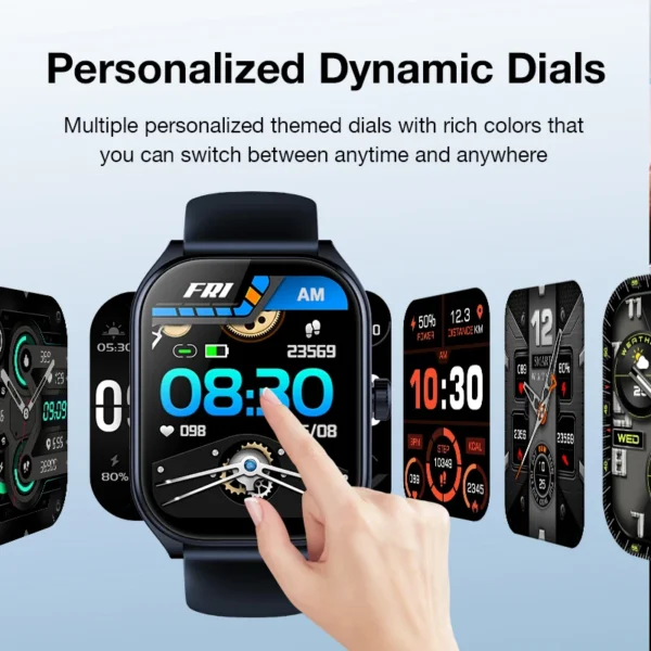 2.01" Curved Screen Smartwatch Call Sports Waterproof Wrist Bracelet - Image 4