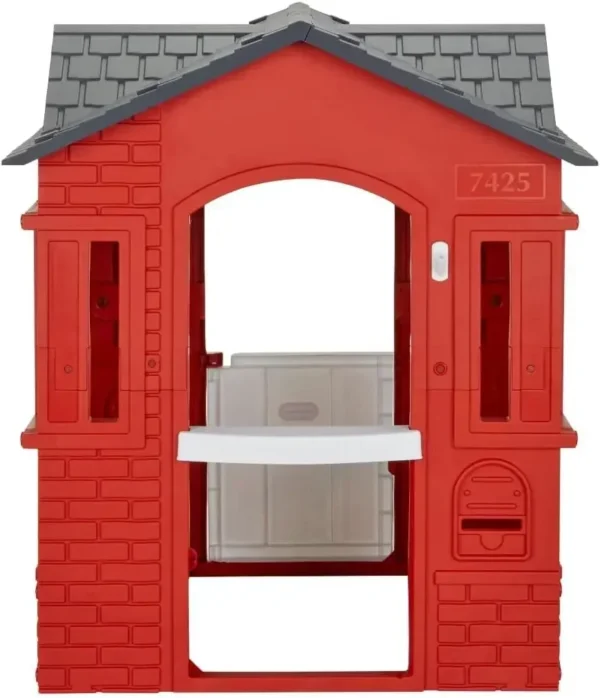 Cape Cottage Playhouse with Working Door, Windows, and Shutters - Red| For Kids 2-6 Years Old - Image 5