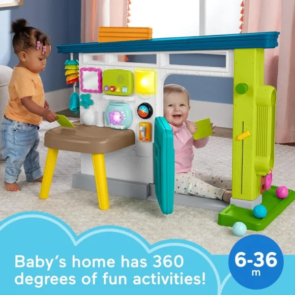 Baby Learning Toy Laugh & Learn Ultimate Playhouse with Smart Stages & 9 Pretend Play Accessories - Image 2