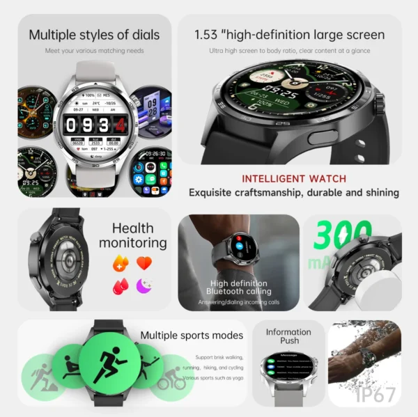 GT5 PRO Smart Watch GPS Motion Trajectory HD Screen Bluetooth Call NFC Outdoor Sports - Image 8