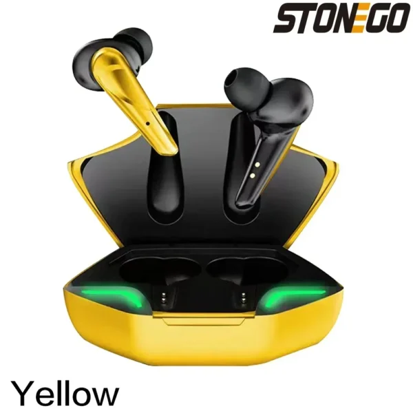 Bluetooth 5.0 Sport Earphone Wireless Waterproof Noise Reduction Games Music Earbuds with Charging Case