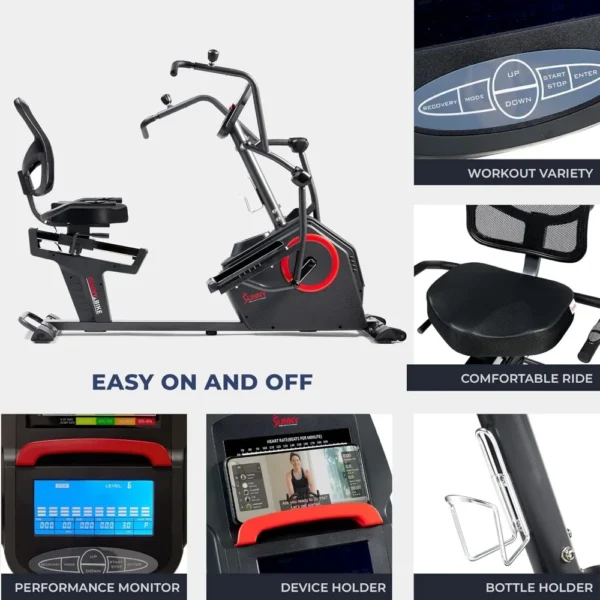 Elite Recumbent Cross Trainer & Elliptical Machine with Arm Exercisers,Easy Adjust Seat,with Exclusive App Enhanced Connectivity - Image 5