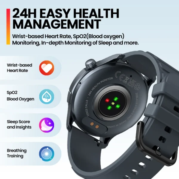 Btalk 3 Pro AMOLED Display Smart Watch Make/Receive Phone Calls Health and Fitness Tracking 100+ Sports Modes - Image 3