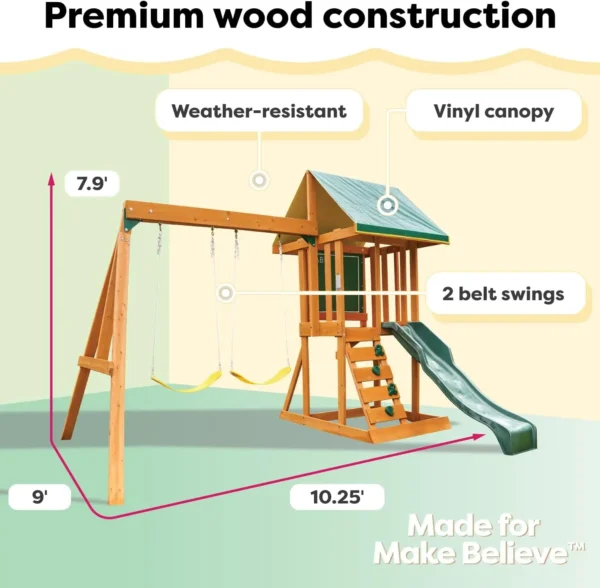 Appleton Wooden Swing Set - Image 4