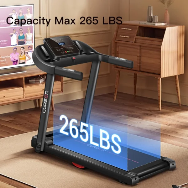 Home Folding Treadmill with Pulse Sensor, 2.5 HP Quiet Brushless - Image 6